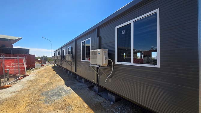 toilet ablution block 12x21m male female hospital installed